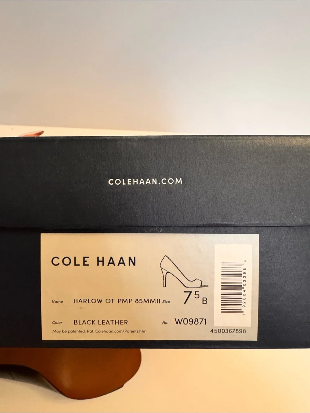 Cole Haan Black Peep-Toe Heels - Picture 6 of 6